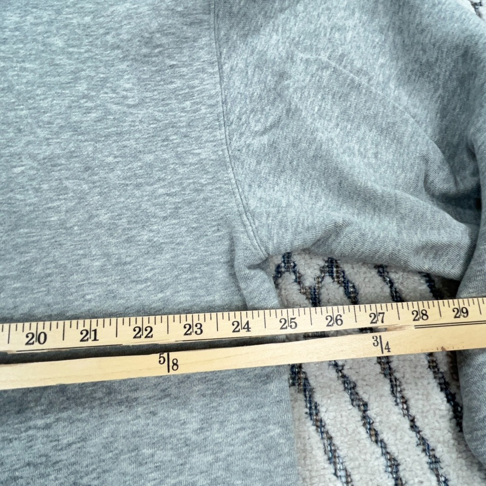 Vintage Chaps Ralph Lauren Sweatshirt Men XL Gray USA American Flag Sweater 90s - Picture 8 of 12